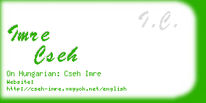 imre cseh business card